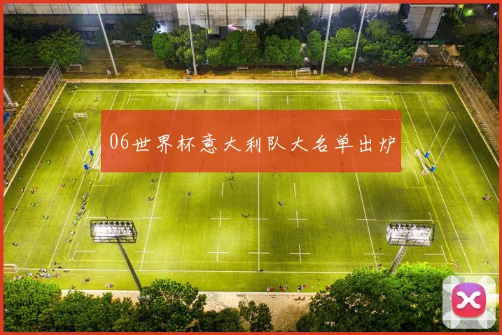 06世界杯意大利队大名单出炉
